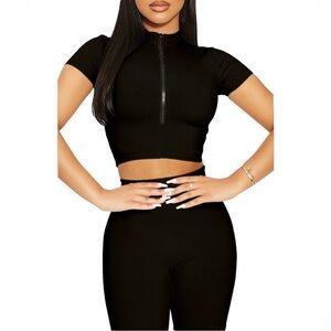 Naked Wardrobe Snatched To The T Crop Top